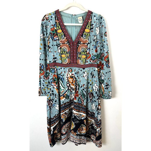 Akemi + Kin Dresses & Skirts - Anthropologie Akemi + Kin Beaded Midi Dress Maximalist Bohemian Hippie Boho 6